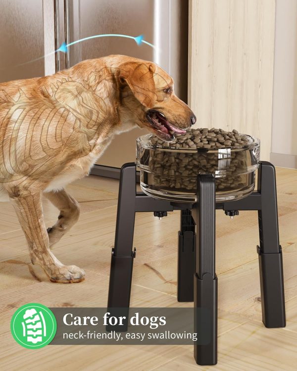 CZPET Adjustable Dog Bowl Stand Elevated Feeder Pet Supplies-7