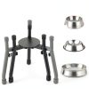 CatAve Adjustable Elevated Dog Bowl Stand for Medium Large-2
