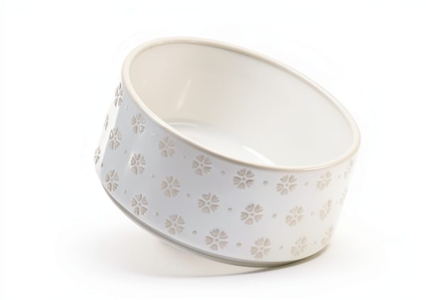 Havniva Ceramic Dog Bowls with Acacia Wood Stand Elevated-6
