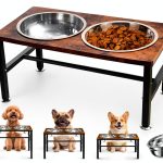 NomNest Adjustable Height Dog Bowl Stand Stainless Steel-0