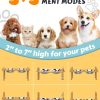 Jovrun Elevated Dog Bowl Adjustable Height Stainless Steel-1