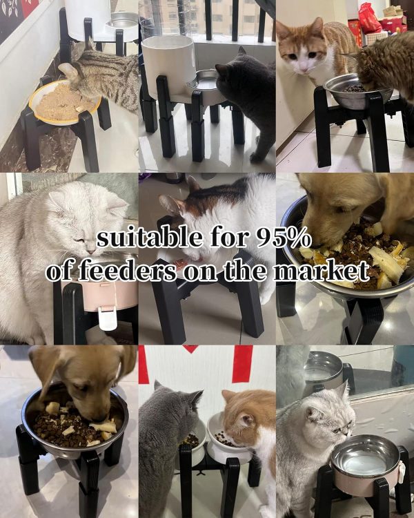 CZPET Adjustable Dog Bowl Stand Elevated Feeder Pet Supplies-8