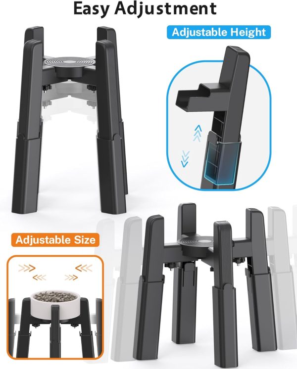 CZPET Adjustable Dog Bowl Stand Elevated Feeder Pet Supplies-1