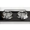 Lomivra Adjustable Dog Bowl Stand with Storage Elevated-1