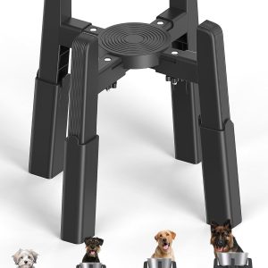 CZPET Adjustable Dog Bowl Stand Elevated Feeder Pet Supplies-0