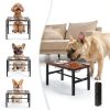 NomNest Adjustable Height Dog Bowl Stand Stainless Steel-1
