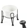 Kitwinney Dog Raised Bowls for Large Dogs White Replacement-3