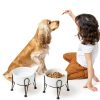 Kitwinney Dog Raised Bowls for Large Dogs White Replacement-5