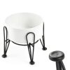 Kitwinney Dog Raised Bowls for Large Dogs White Replacement-3