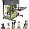 Elevated Dog Bowl Stand Metal Frame Shainfun-2