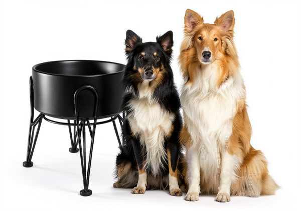 Kitwinney Dog Raised Bowls for Large Dogs White Replacement-2