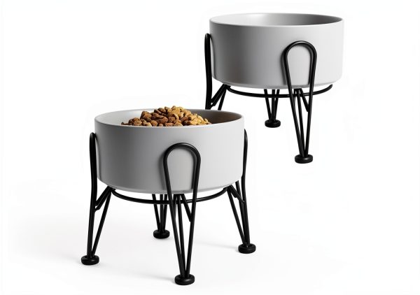 Kitwinney Dog Raised Bowls for Large Dogs White Replacement-0