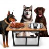 Spacnom Elevated Dog Bowl Stand Wood Grain 3.5L-2