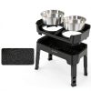 KPWACD Elevated Dog Bowl Stainless Steel 3-in-1-1