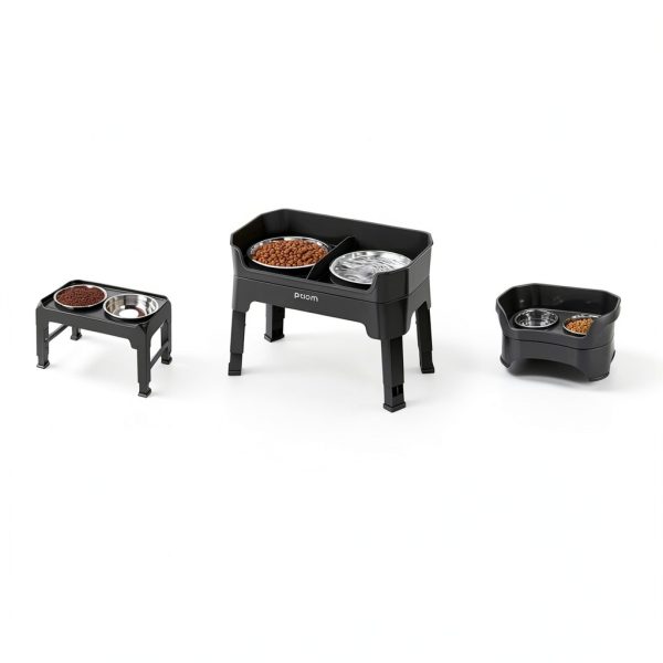 KPWACD Elevated Dog Bowl Stainless Steel 3-in-1-6