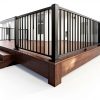 Aluminium Post Skirt Covers AJOVW Split Deck Black 4‑Piece Set-5