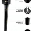 4Pcs 24" Heavy Duty 4x4 Fence Post Anchor Black Powder Coated Mailbox-3