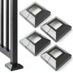 Aluminium Post Skirt Covers AJOVW Split Deck Black 4‑Piece Set-0