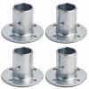 4 Pcs 1-3/8 chain link fence post floor flanges Fanmao mount base-3