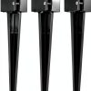 4Pcs 24" Heavy Duty 4x4 Fence Post Anchor Black Powder Coated Mailbox-0