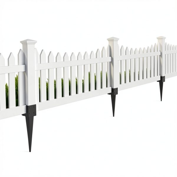 TAYORY 4x4 Fence Post Anchor Heavy Duty Metal Spike Black Powder-6