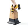 4x4 Post Base by Pirosim Powder-Coated Deck Support – 10 Pack-2