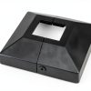 Hulave Split Post Cover – 8 Pack Black – Fits 1.5"x1.5" & 4"x4" Bases-1