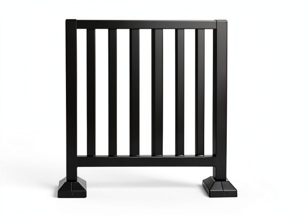 Hulave Split Post Cover – 8 Pack Black – Fits 1.5"x1.5" & 4"x4" Bases-2