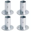 Chain Link Fence Post Floor Flange GBGS Heavy Duty 1-5/8" OD Base-0