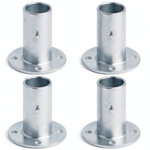 Chain Link Fence Post Floor Flange GBGS Heavy Duty 1-5/8" OD Base-0