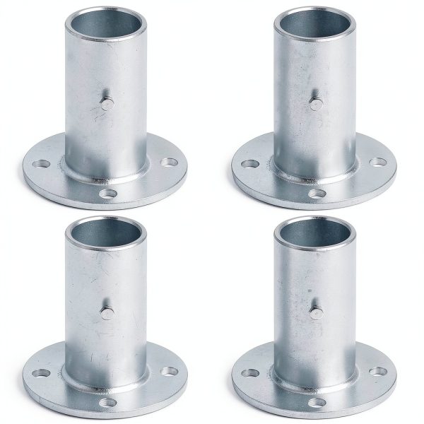 Chain Link Fence Post Floor Flange GBGS Heavy Duty 1-5/8" OD Base-0